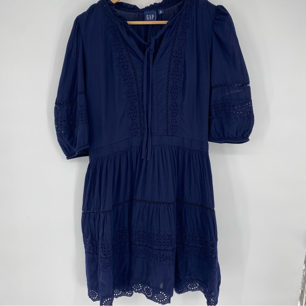 GAP Navy Blue Midi Dress